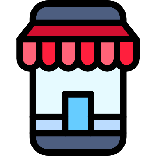 Free Mobile Shop icon Lineal Color style