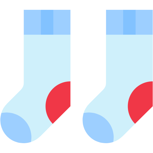 Free Socks icon flat style