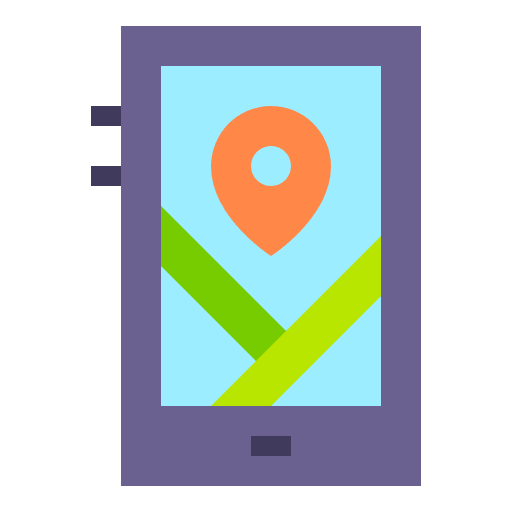 Free gps icon Flat style - Delivery pack