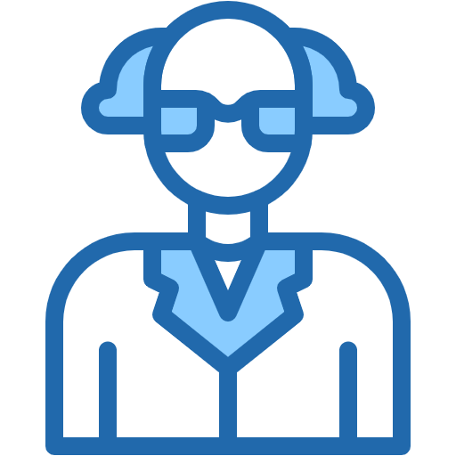 Free Scientist icon two-color style