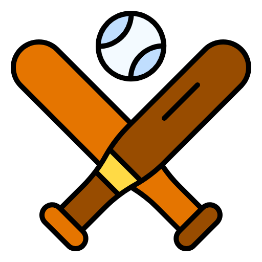 Free Baseball icon lineal-color style