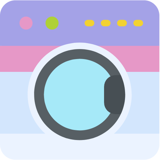 Free Washing Machine icon flat style