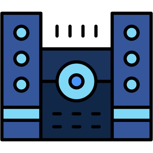 Free Speaker icon lineal-color style