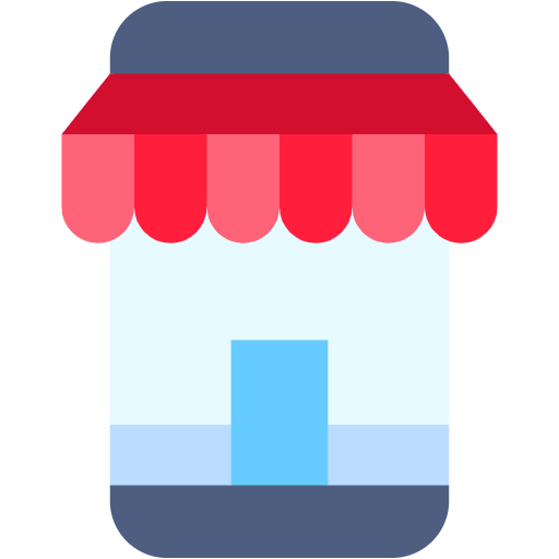 Free Mobile Shop icon Flat style