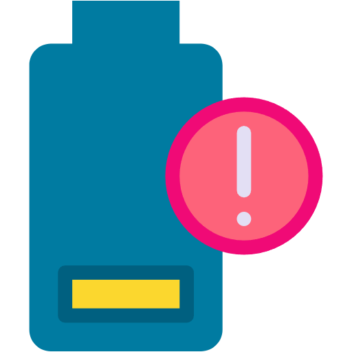 Free Low Battery icon flat style