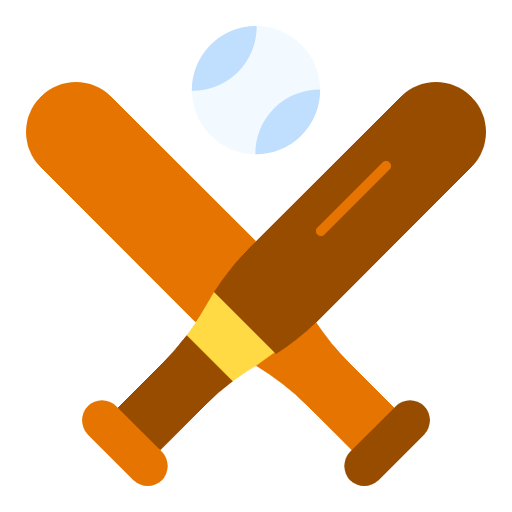 Free Baseball icon flat style