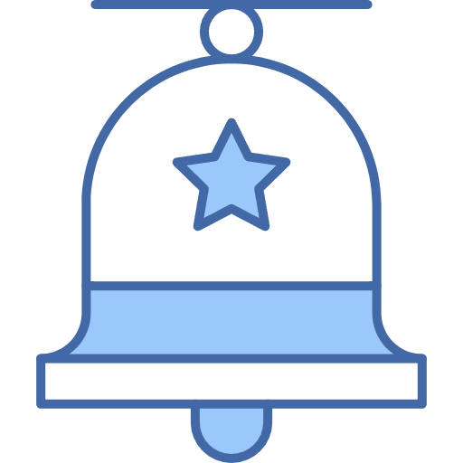 Free Bell icon Two Color style