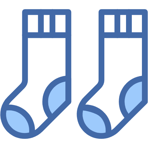 Free Socks icon two-color style