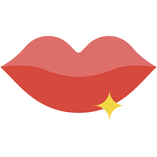 Free Lips icon Flat style