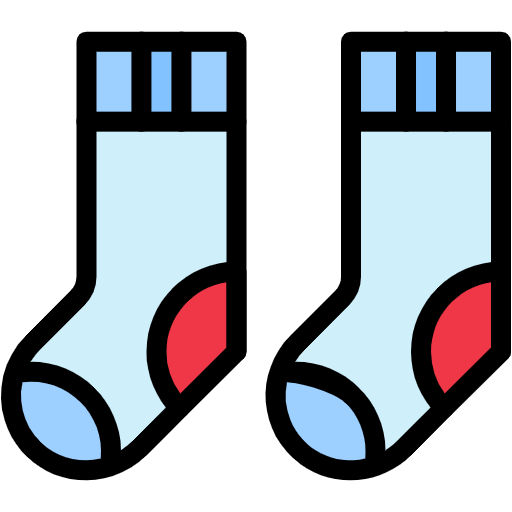 Free Socks icon lineal-color style