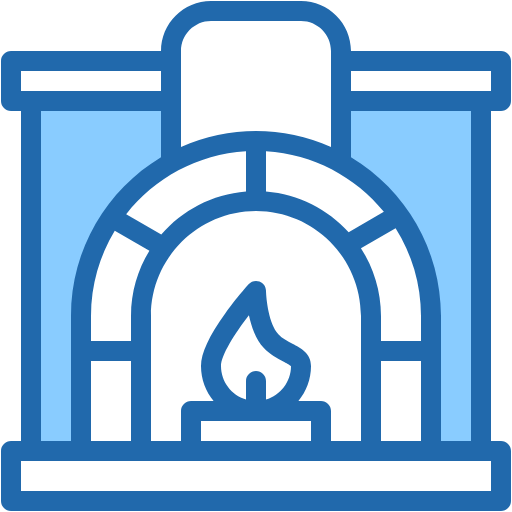 Free Stone Oven icon two-color style