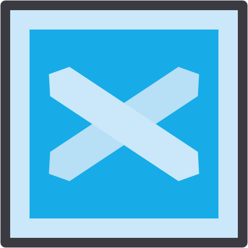 Free Level Crossing icon flat style