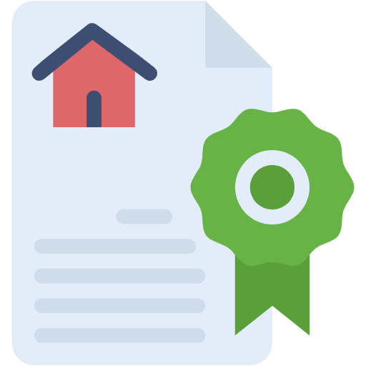 Free Certificate icon flat style