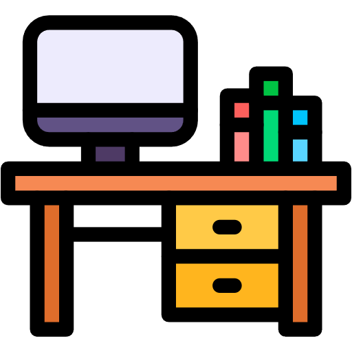 Free workplace icon lineal-color style