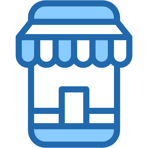 Free Mobile Shop icon two-color style