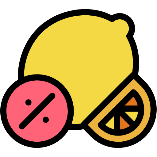 Free Lemon icon lineal-color style