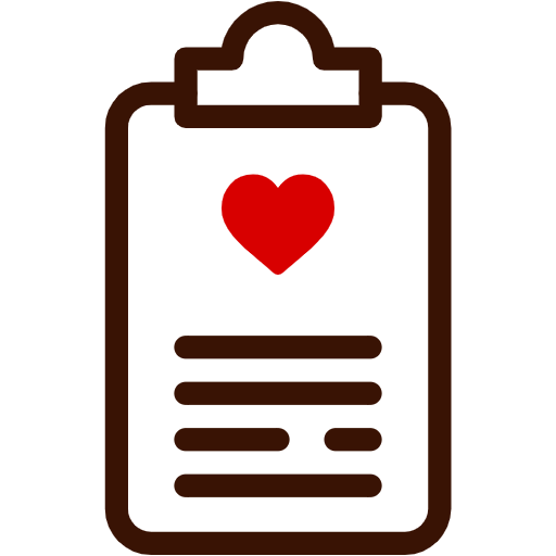 Free Clipboard icon Two Color style - Love pack