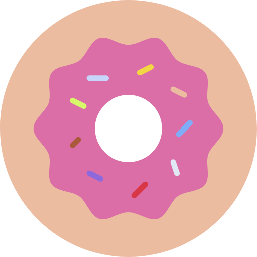 Free Donut icon Flat style