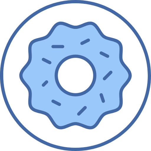 Free Donut icon two-color style