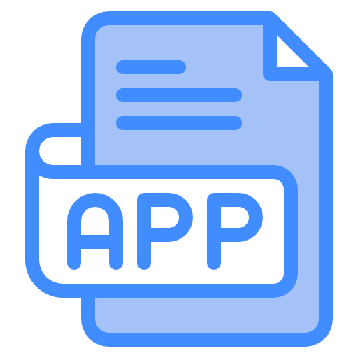 Free APP File icon two-color style