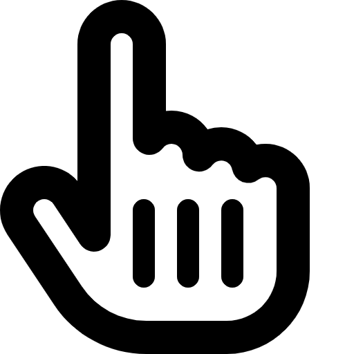 Free Hand Pointer icon line style
