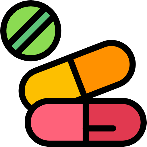 Free antibiotic icon lineal-color style