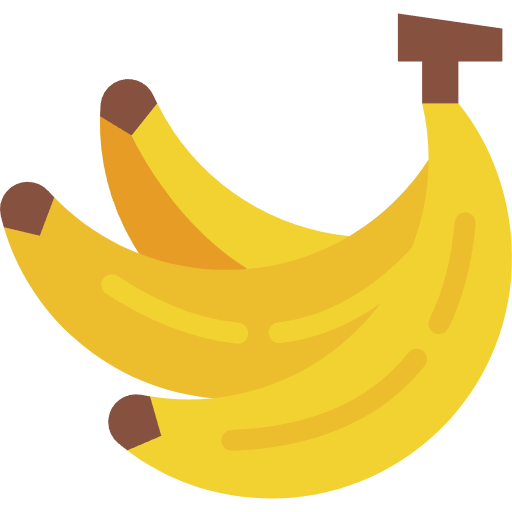 Free Banana icon flat style