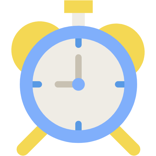 Free Alarm Clock icon flat style