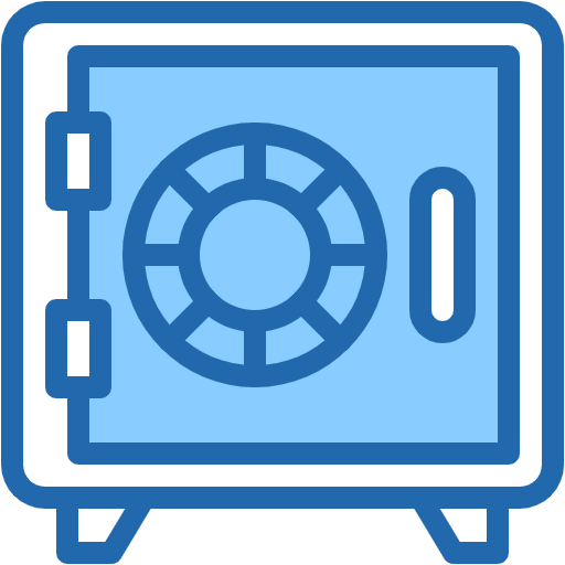 Free Safe Box icon Two Color style