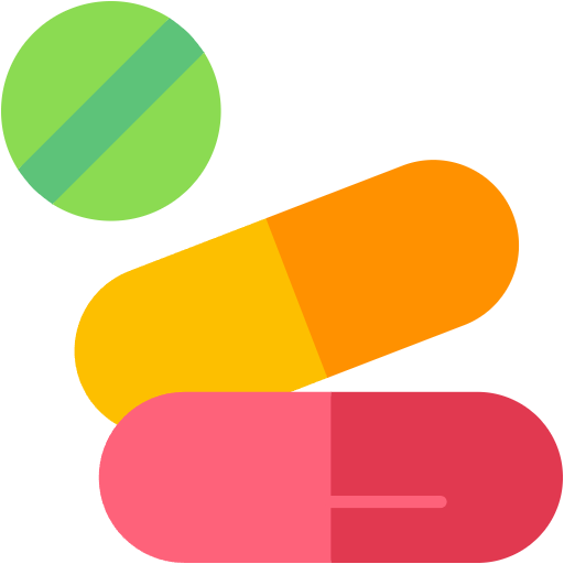 Free antibiotic icon flat style