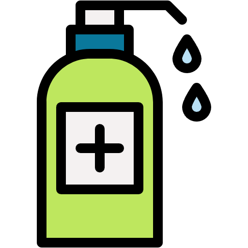 Free Sanitizer icon lineal-color style