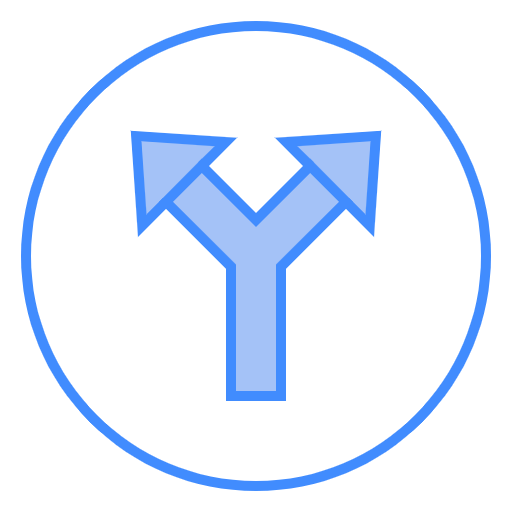 Free Junction icon two-color style