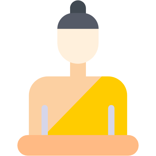 Free Buddha icon flat style