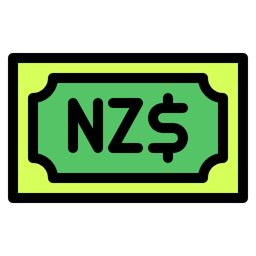 Free New Zealand dollar icon lineal-color style