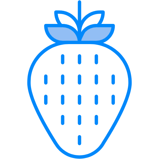 Free strawberry icon two-color style