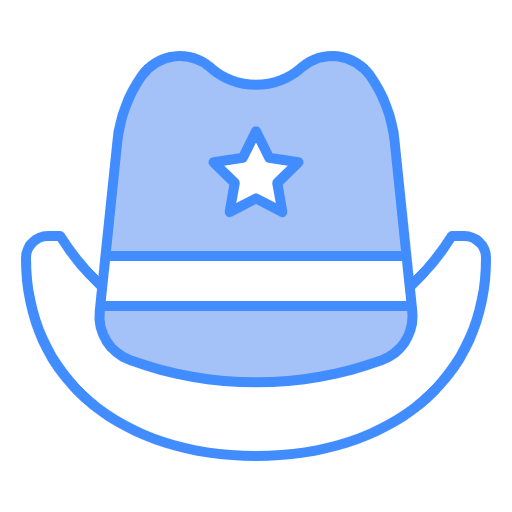 Free Police Hat icon two-color style