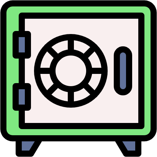 Free Safe Box icon Lineal Color style