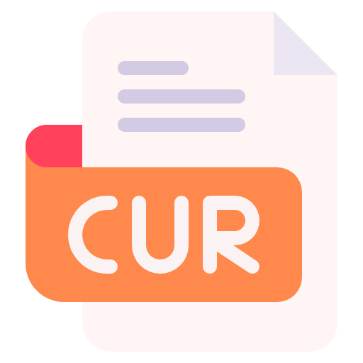 Free CUR File icon flat style