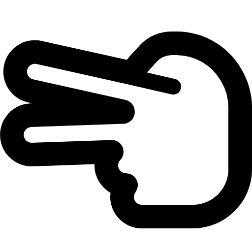 Free Hand Scissors icon line style
