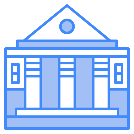 Free bank icon two-color style