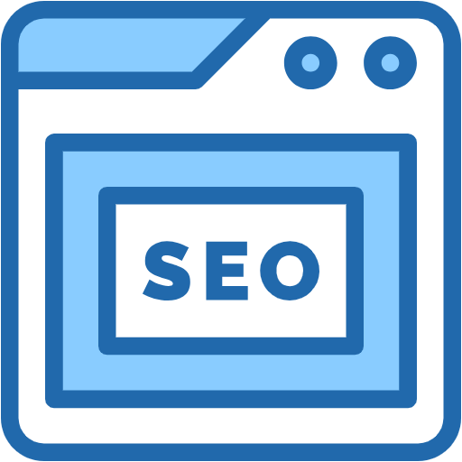 Free seo icon two-color style