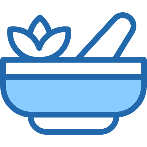 Free pestle icon two-color style