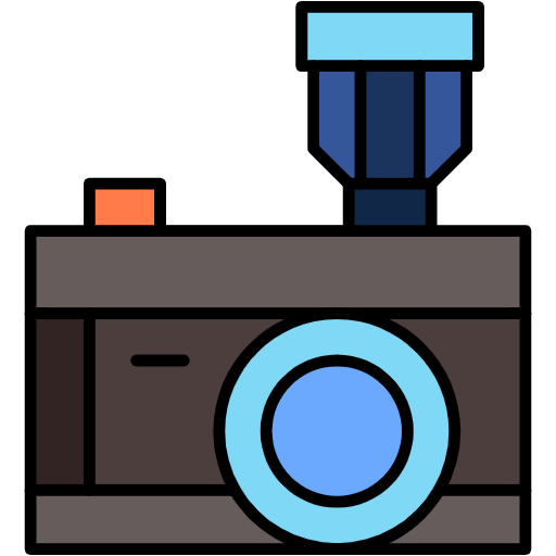 Free Camera icon Lineal Color style - New Year pack
