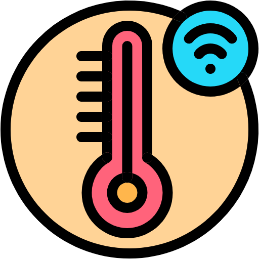 Free Thermostat icon Lineal Color style