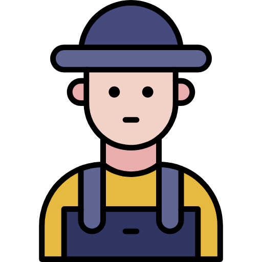Free Farmer icon lineal-color style