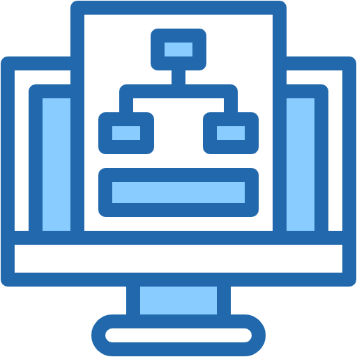 Free Data Modelling icon two-color style