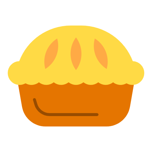 Free Cake Pie icon flat style