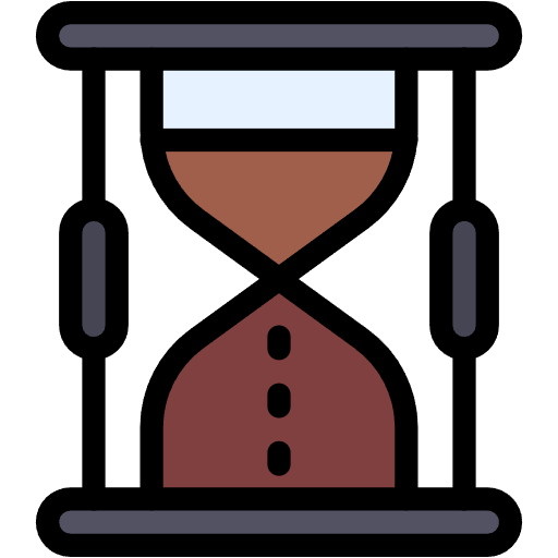 Free hourGlass icon lineal-color style