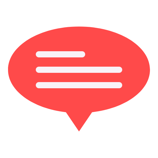 Free chat icon flat style