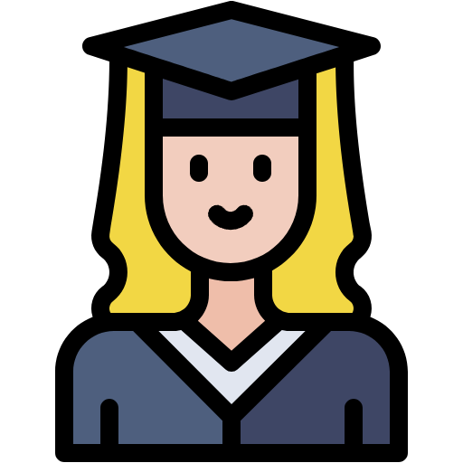 Free Academic icon lineal-color style